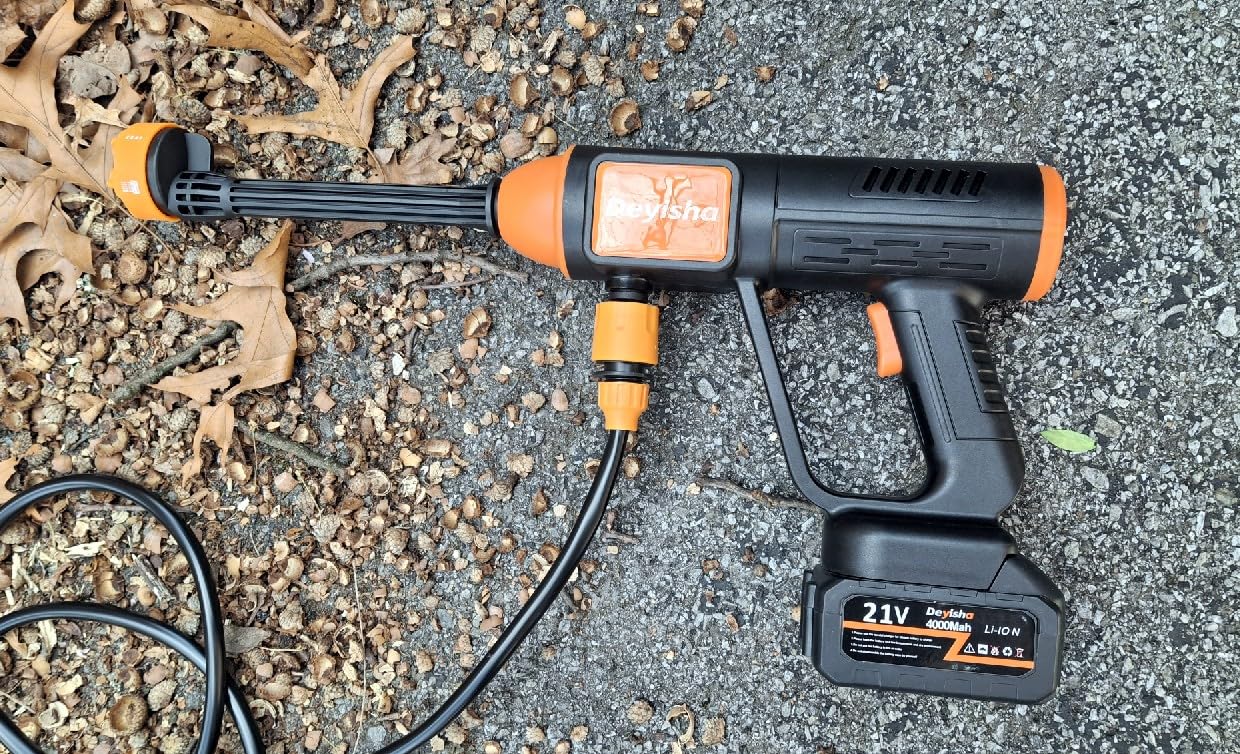 1750 PSI Upgraded Cordless Pressure Washer with Brushless Motor, 2 * 4.0Ah Battery, 6-in-1 Nozzle, Touch Screen, Storage Bag, Handheld Portable Pressure Washer, Electric Pressure Washer customer photo 2