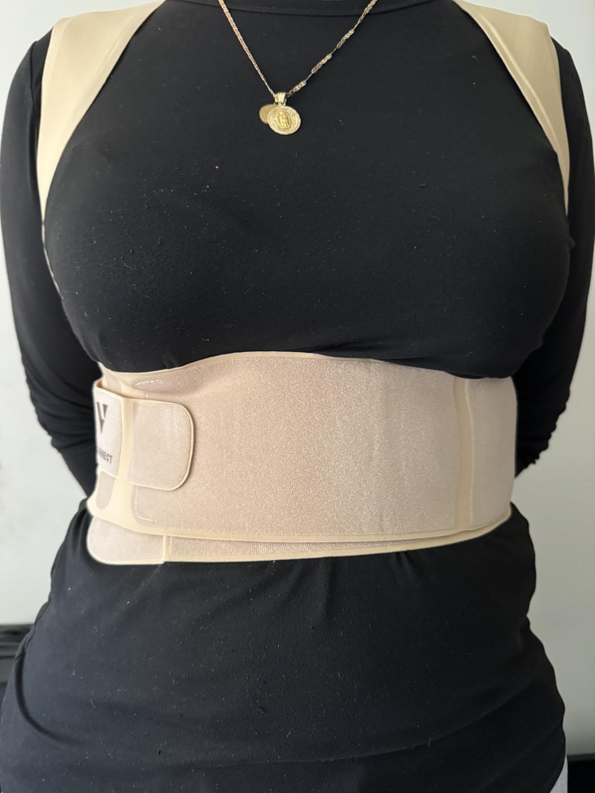 Vicorrect Adjustable Posture Corrector for Women: Comfortable Fit for Body Types - Invisible Under Clothes Wearable for Sitting and Exercise - Helps with Upper Back Shoulder Neck Pain customer photo 2