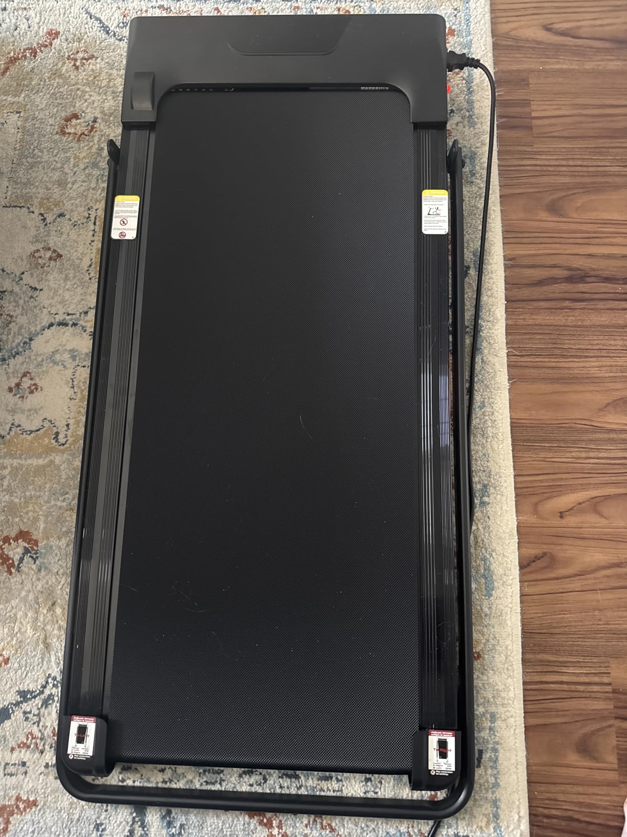 UMAY Incline Treadmill with 2-20% Auto Incline, 400LB Capacity Foldable Treadmills for Home with-Handle Height Adjustable, 42.5