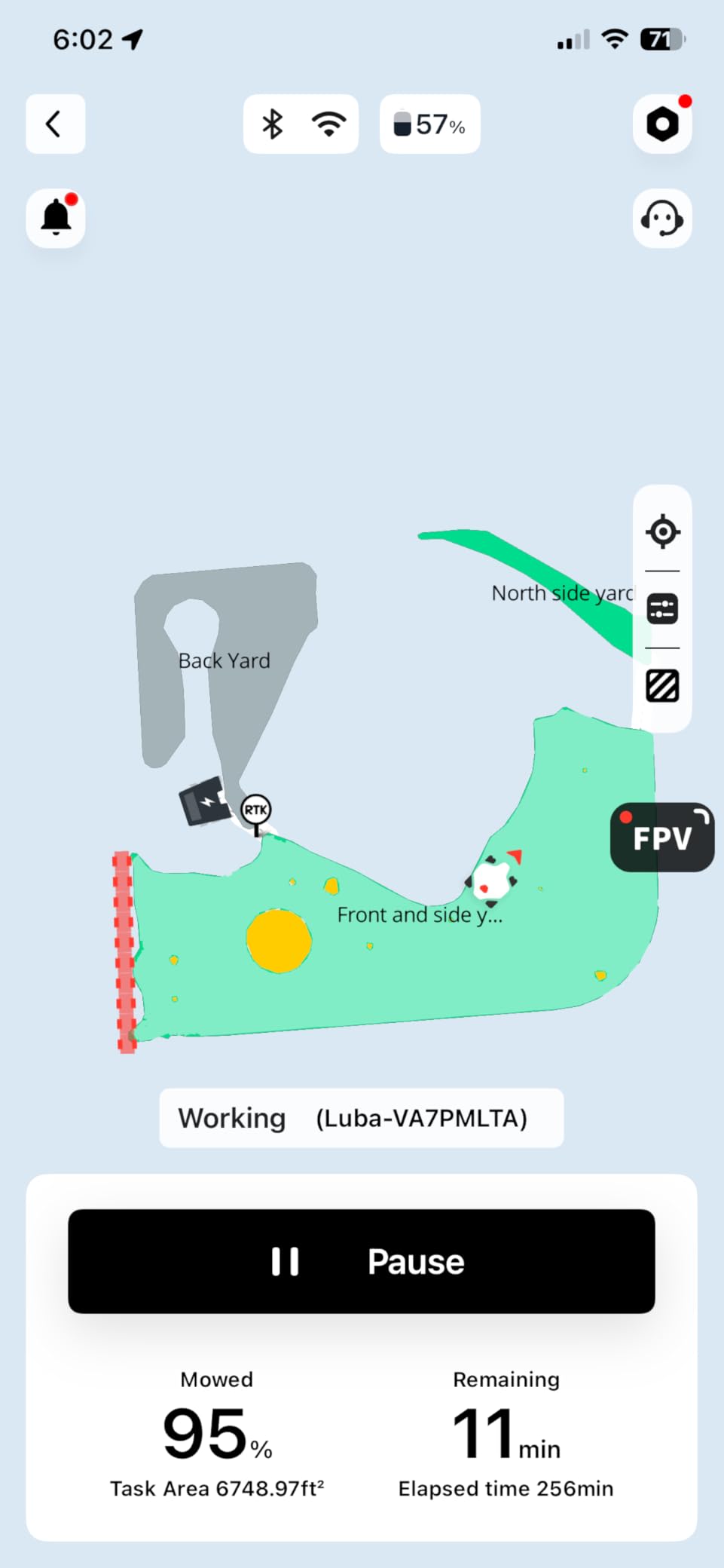 Mammotion LUBA 3 AWD 3000H Robot Lawn Mower with Garage, 0.75 Acre, 360° LiDAR+NetRTK+AI Vision, All-Wheel-Drive for 80% Slopes, 30 Multi-Zone Management, Cutting Height 2.2