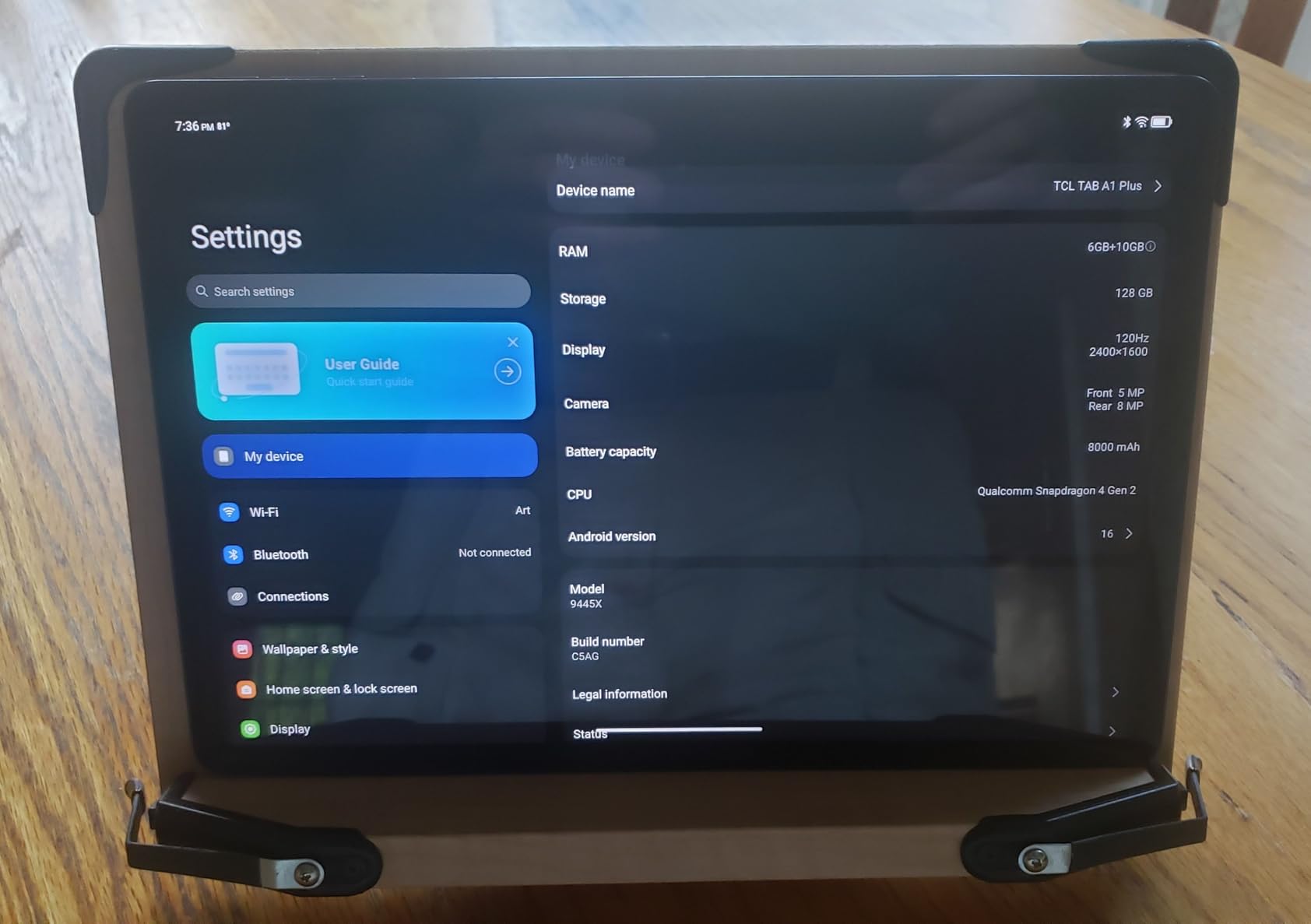 TCL TAB A1 Plus Android Tablet, 12.2