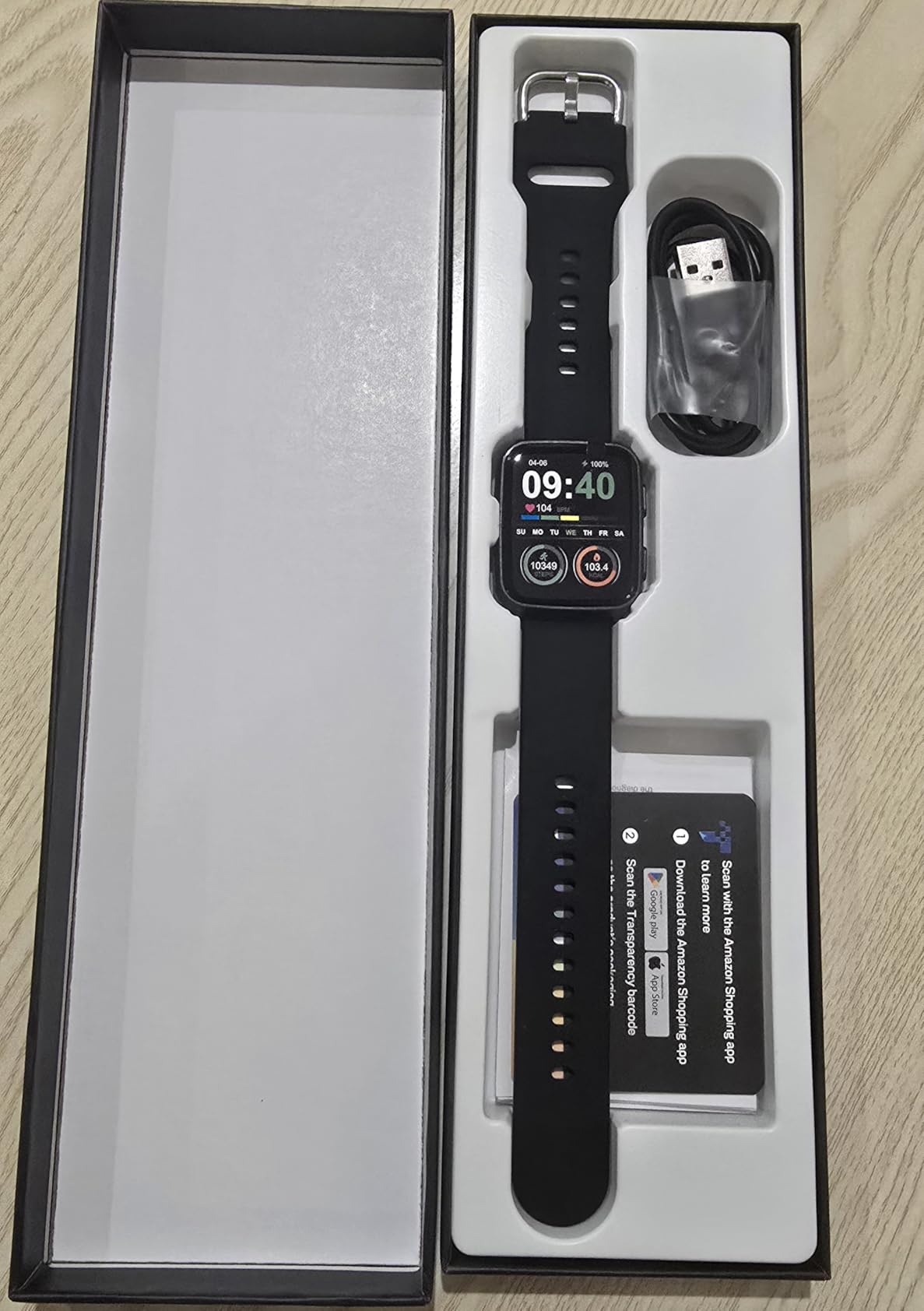 MorePro Fitness Tracker with 24/7 Heart Rate & Blood Pressure Monitor, Blood Oxygen & Sleep Tracker, Smart Watch with Step Calorie Counter, IP68 Waterproof customer photo 1