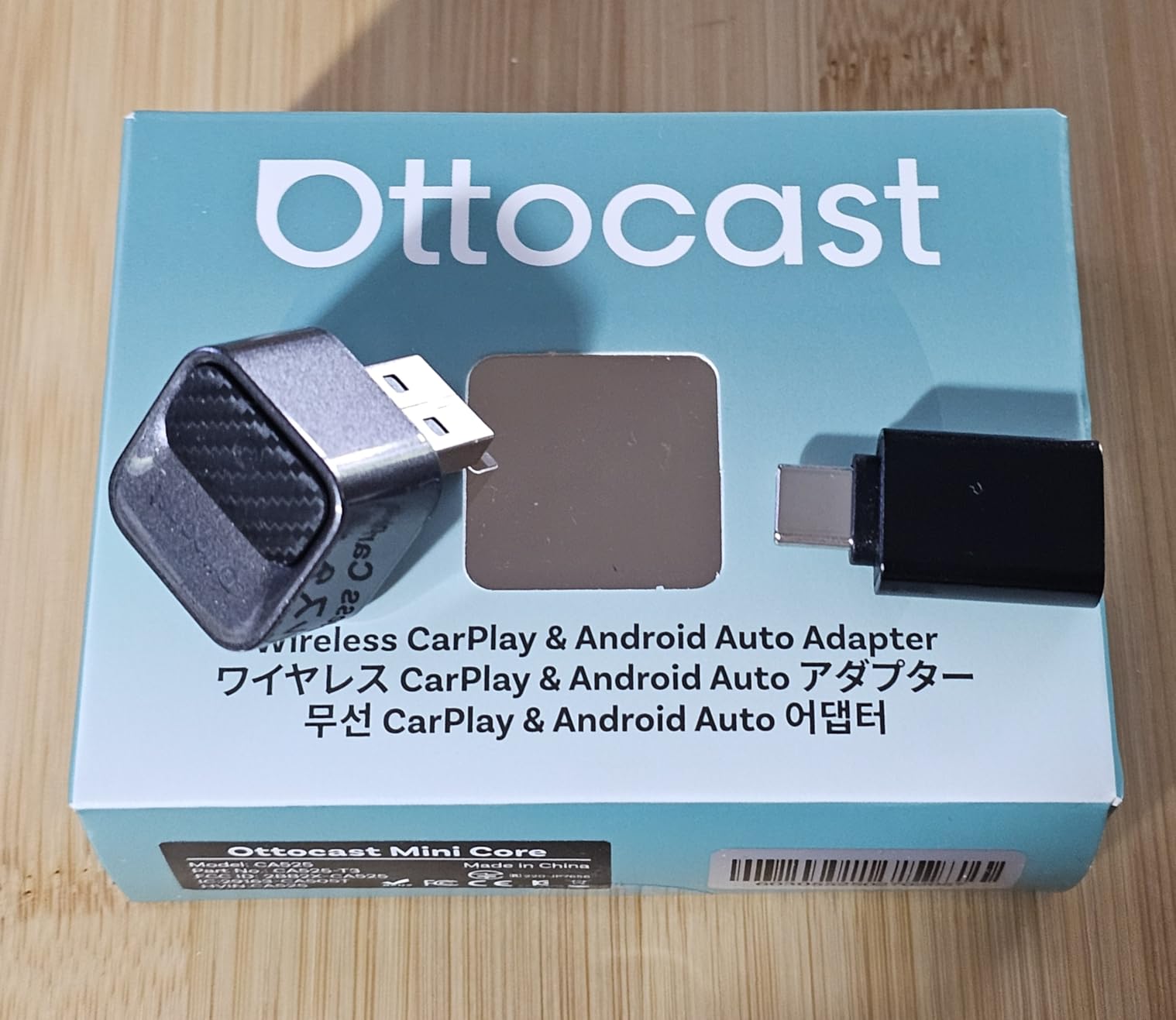 Ottocast Mini Core 2026, 2-in-1 Wireless CarPlay Adapter & Android Auto Adapter - Auto-Switch, Plug & Play, WiFi 6, Fast Reconnect, Mini & Stable customer photo 1