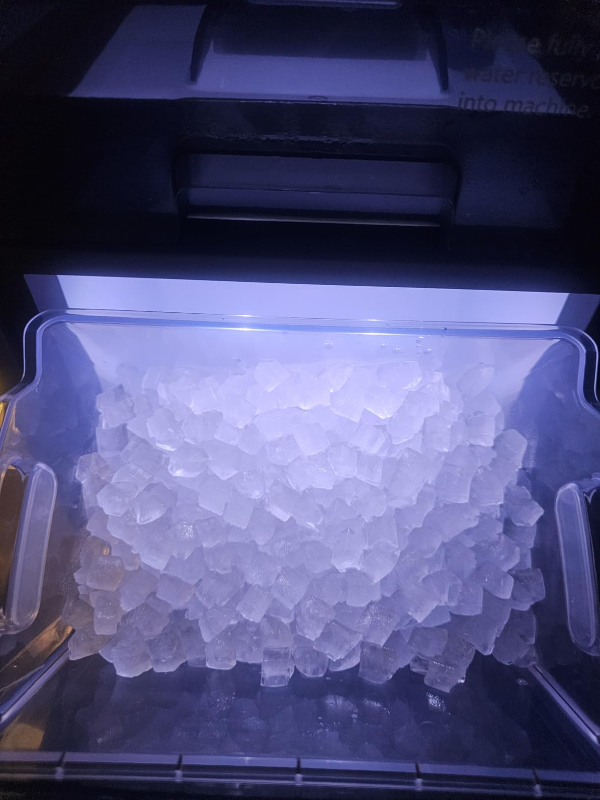 EUHOMY Nugget Ice Maker Countertop, 44Lbs/24H Sonic Ice Maker Machine, Self-Cleaning Pellet Ice Makers with Ice Scoop&Basket, Countertop Pebble Ice Maker for Home/Kitchen/Office customer photo 2