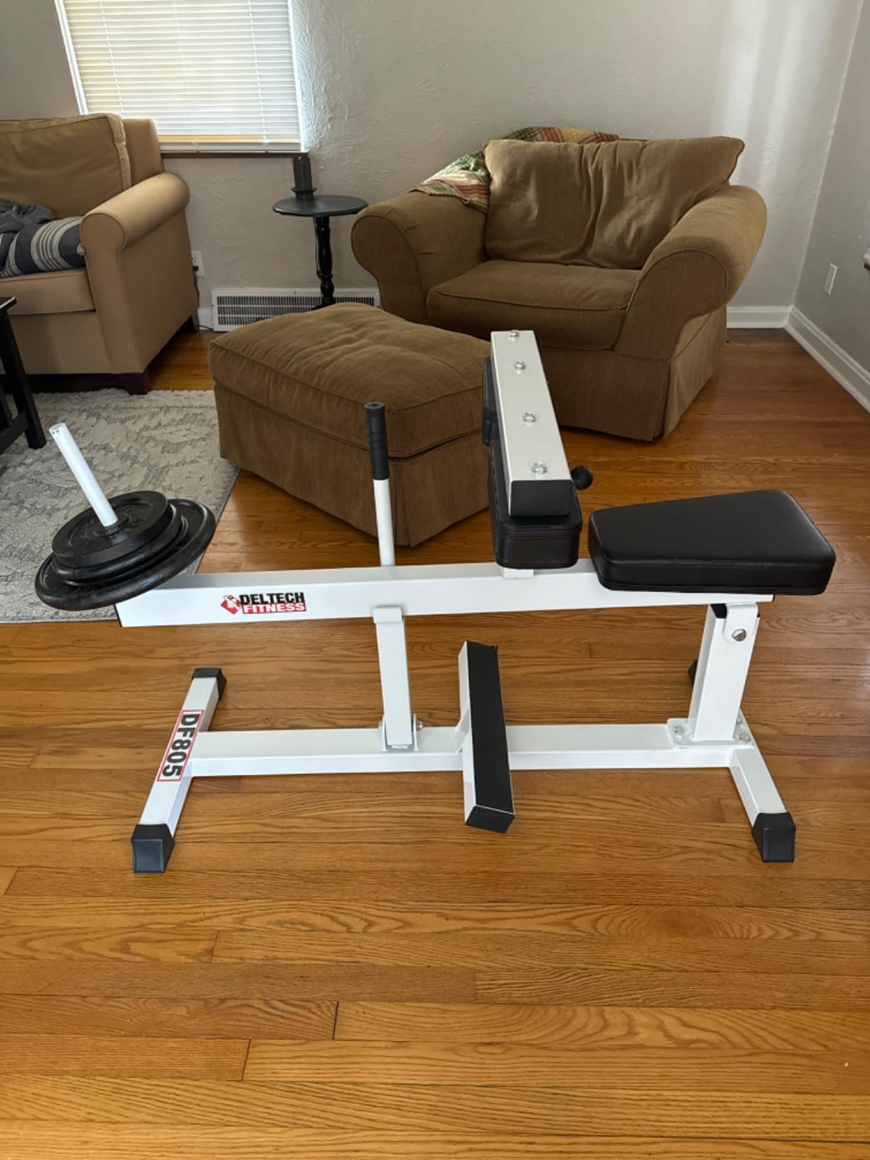 DF805 Seated Calf Machine - 500 LBS Capacity - Seated Calf Raise Leg Exercise Machine - Uses Standard and Olympic Plates customer photo 1