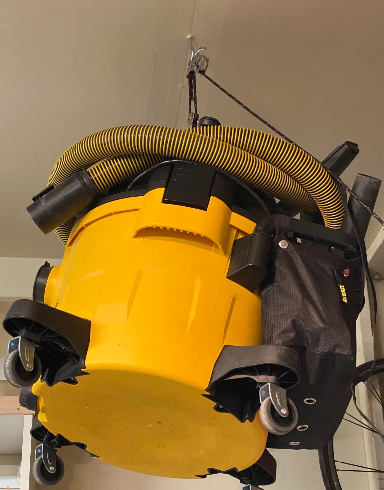 HARKEN Hoister - Overhead Garage Storage 1 Point Hoist System for Bikes, Ladders (45lb Capacity, 10ft Ceiling) Space-Saving Organization, Easy One-Person Operation, Safe Anti-Drop, Self-Leveling, 7800 customer photo 1