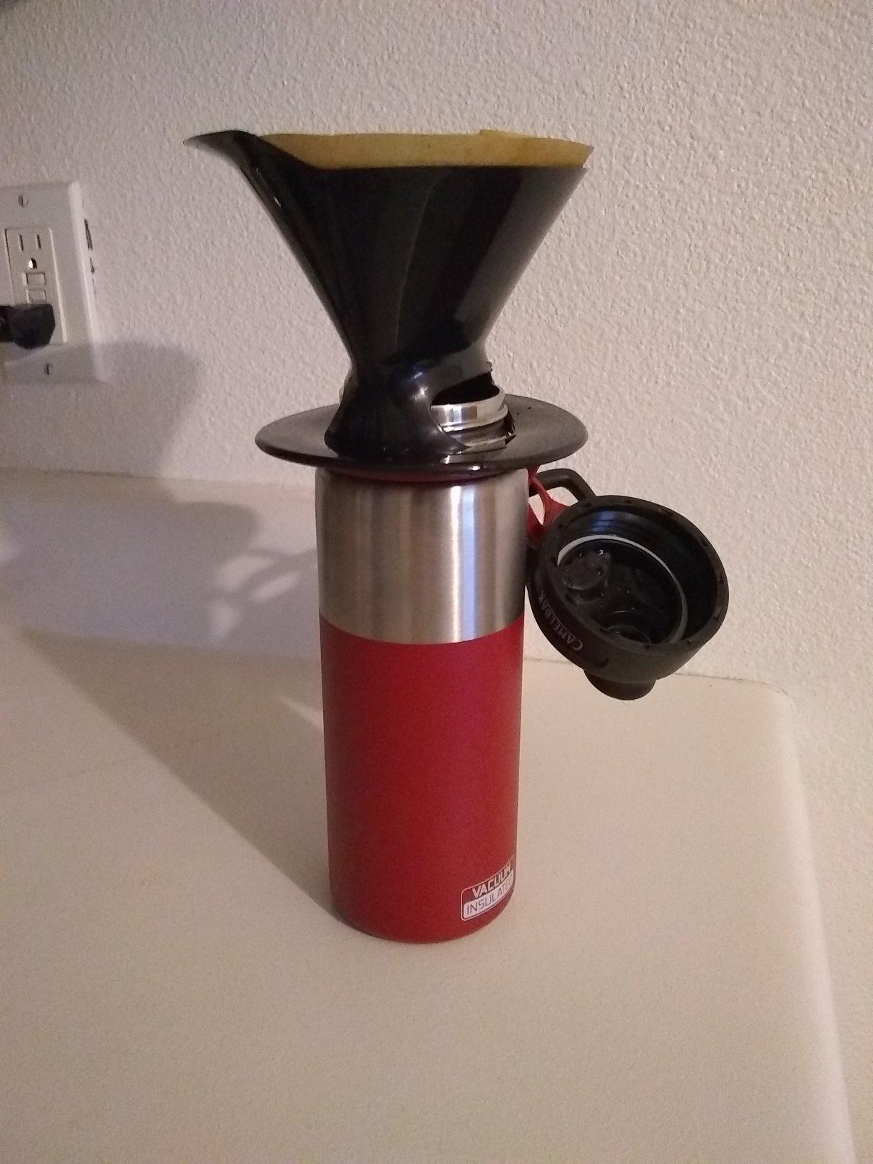 Melitta Filter Coffee Maker, Single Cup Pour-Over Brewer, Black, 1 Count (640007) customer photo 1