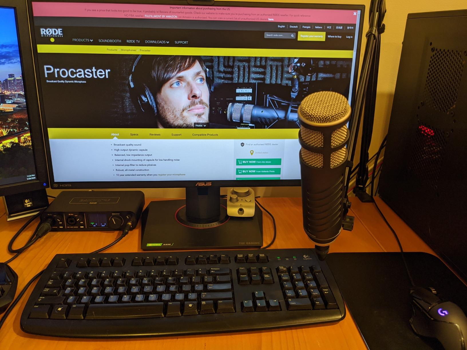 RODE Procaster Broadcast Dynamic Vocal Microphone customer photo 2