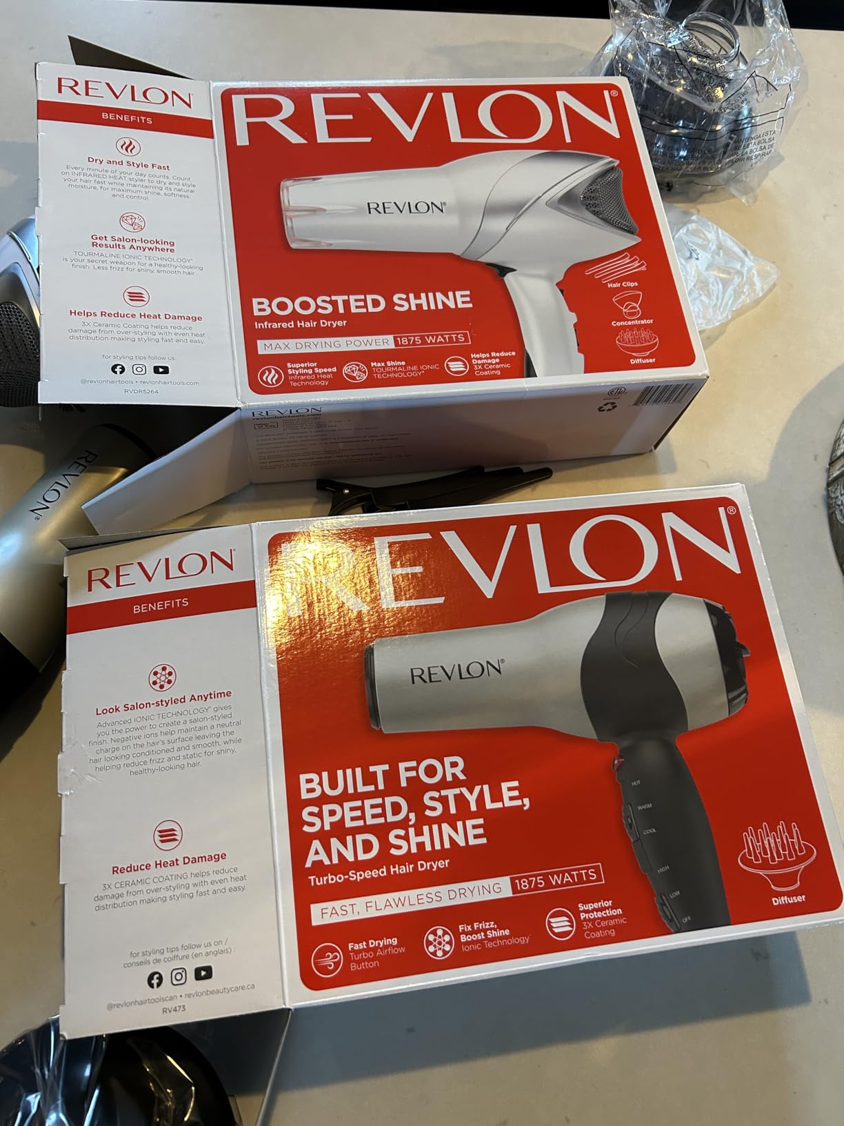 Revlon Turbo Hair Dryer, 1875W Maximum Shine, Fast Dry (Silver) customer photo 2