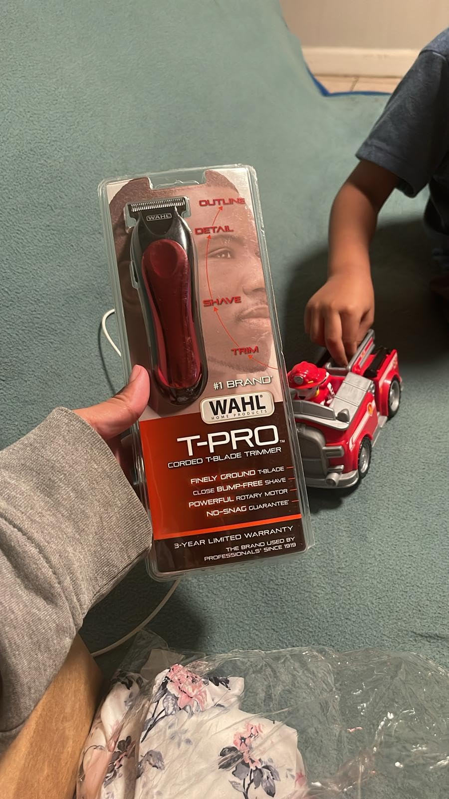 Wahl T-Pro Corded Compact Men's Beard Trimmer with Diamond Finished T Blade for Bump Free Precision Outlining, Detailing, and Trimming - Model 9307-300 customer photo 2