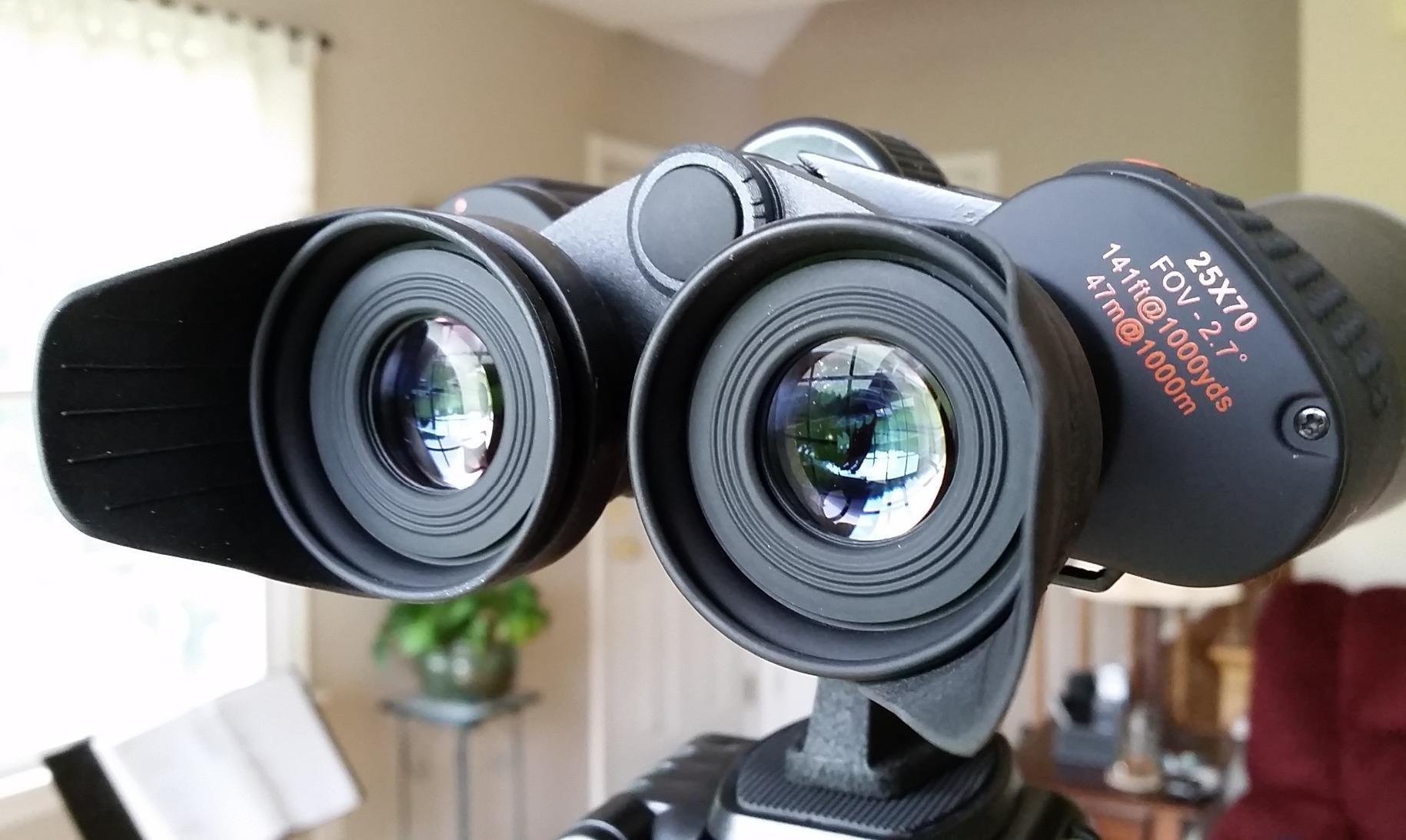 Celestron SkyMaster 25x70 Binoculars - Powerful Binoculars for Detailed Long-Distance Viewing and Binocular Astronomy - Multi-Coated Optics - Tripod Adapter & Carrying Case customer photo 1