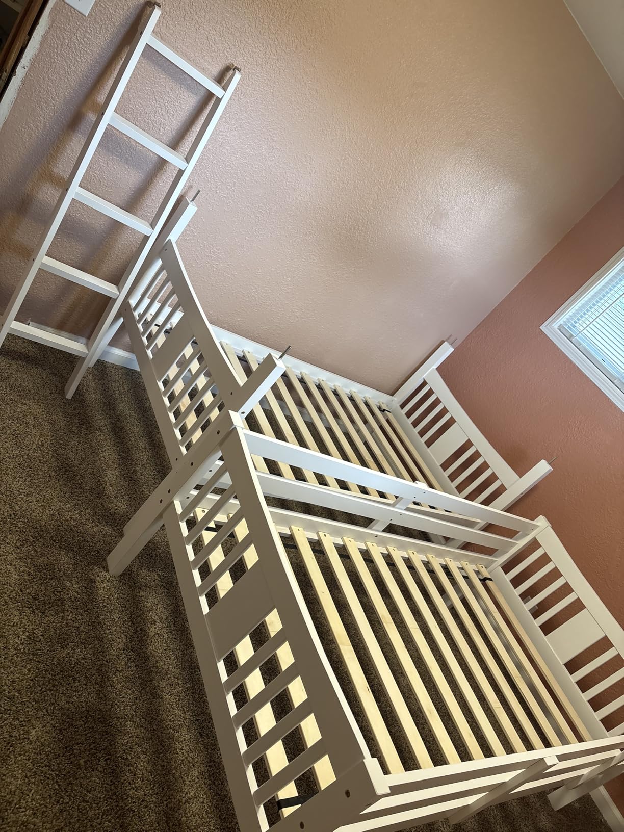 Storkcraft Caribou Twin-over-Twin Bunk Bed - GREENGUARD Gold Certified Bunk Bed for Kids Bedroom, Converts to 2 individual twin beds, No Box Spring Required (Espresso) customer photo 1