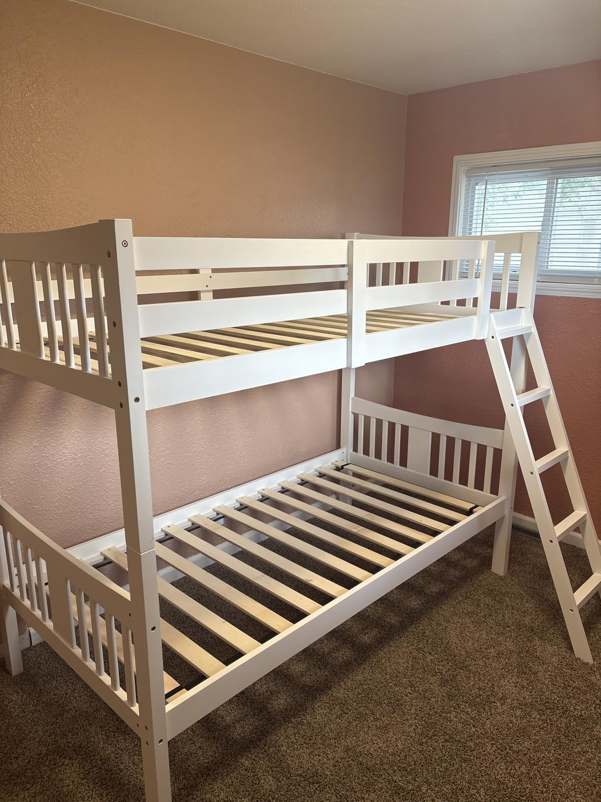 Storkcraft Caribou Twin-over-Twin Bunk Bed - GREENGUARD Gold Certified Bunk Bed for Kids Bedroom, Converts to 2 individual twin beds, No Box Spring Required (Espresso) customer photo 2