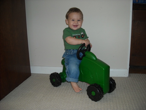 John Deere Sit N Scoot Silhouette Tractor Active Play for Babies customer photo 1