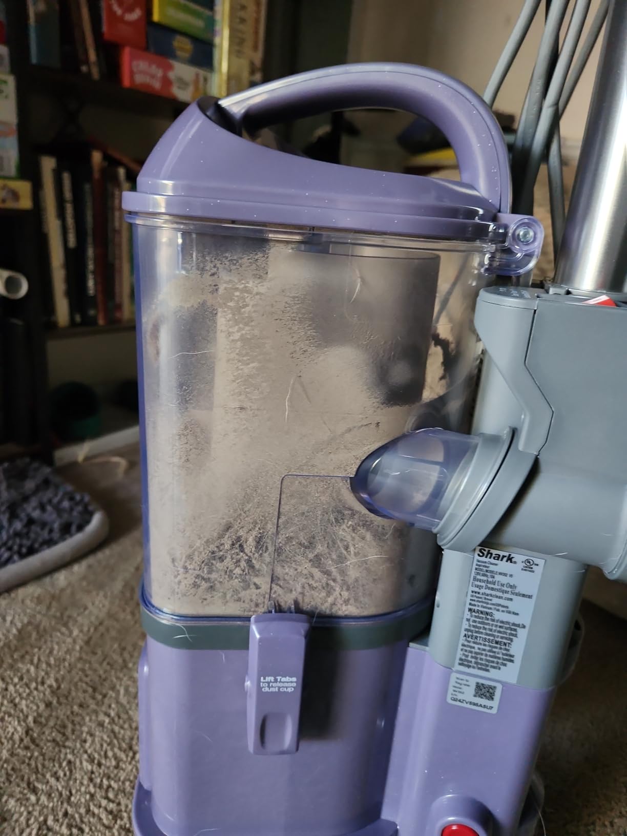 Shark Upright Vacuum Cleaner | Navigator Lift-Away | Pet Hair, Carpet & Hard Floor Cleaning | Upholstery & Crevice Tools | HEPA Filter | Swivel Steering | Large Dust Cup Capacity | Lavender | NV352 customer photo 1