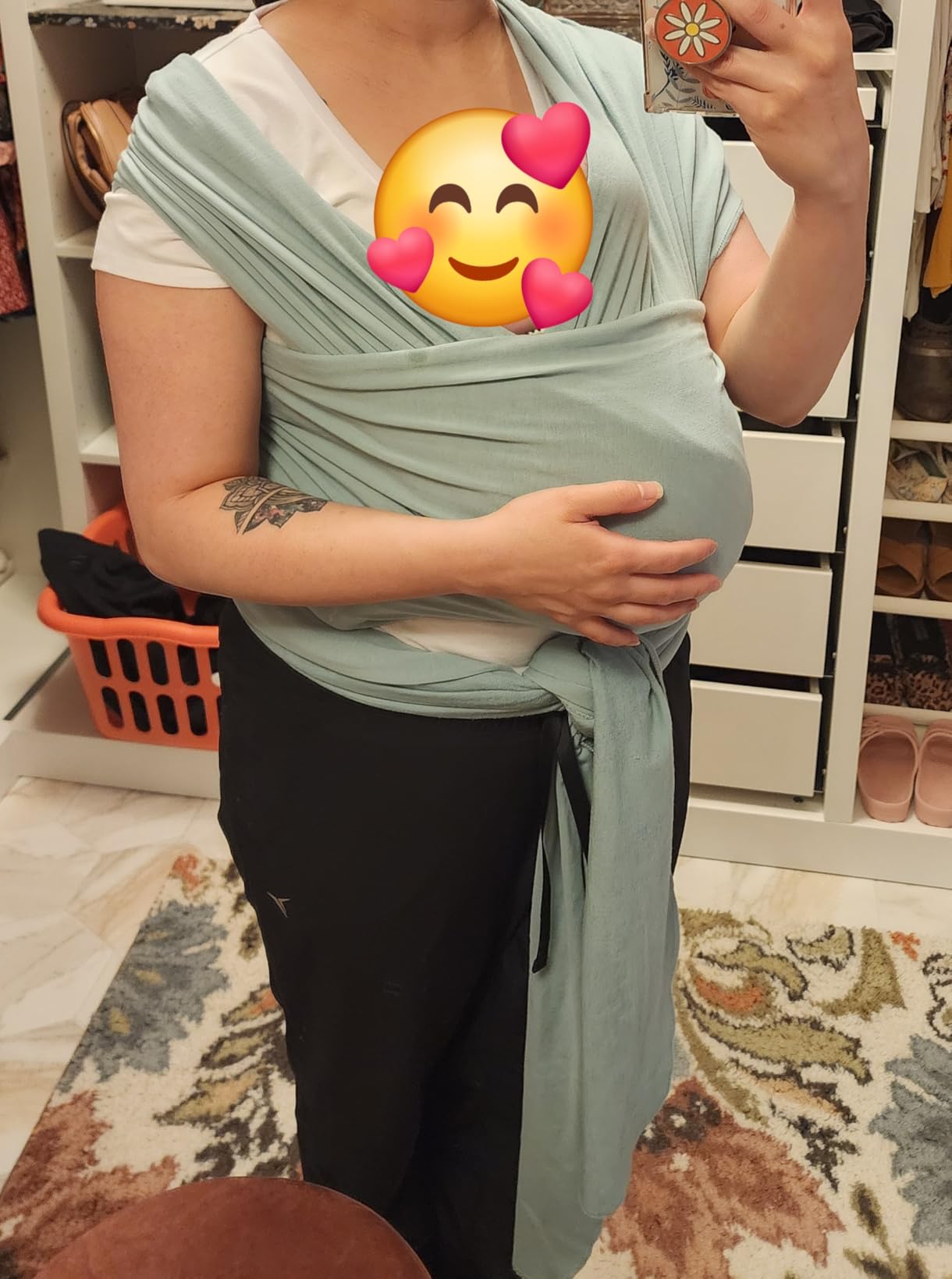 Boba Baby Wrap Carrier - Original Baby Sling Carrier for Newborns (7-35 lbs), Soft, Secure, Hands-Free & Ergonomic, Ideal for Comfortable Bonding customer photo 2
