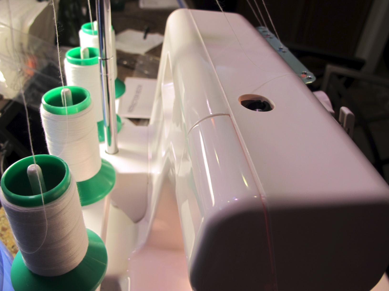 Janome 8002D Overlock Machine - 3/4 Thread Serger Sewing Machine with Differential Feed System for Extra-Smooth Seams, 1300 Stitches Per Minute customer photo 1