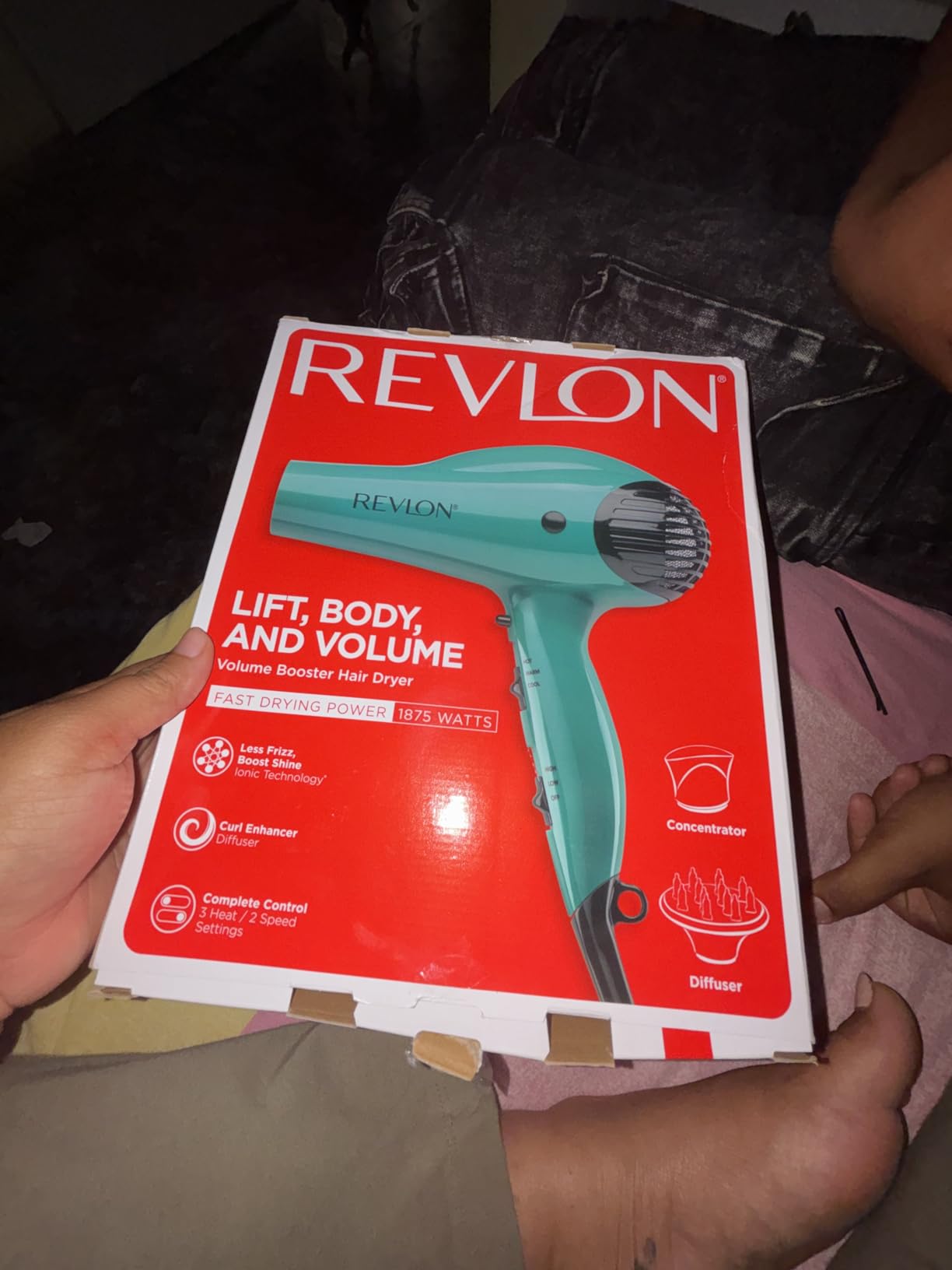 Revlon Volume Booster Hair Dryer, 1875W for Voluminous Lift and Body (Green) customer photo 2