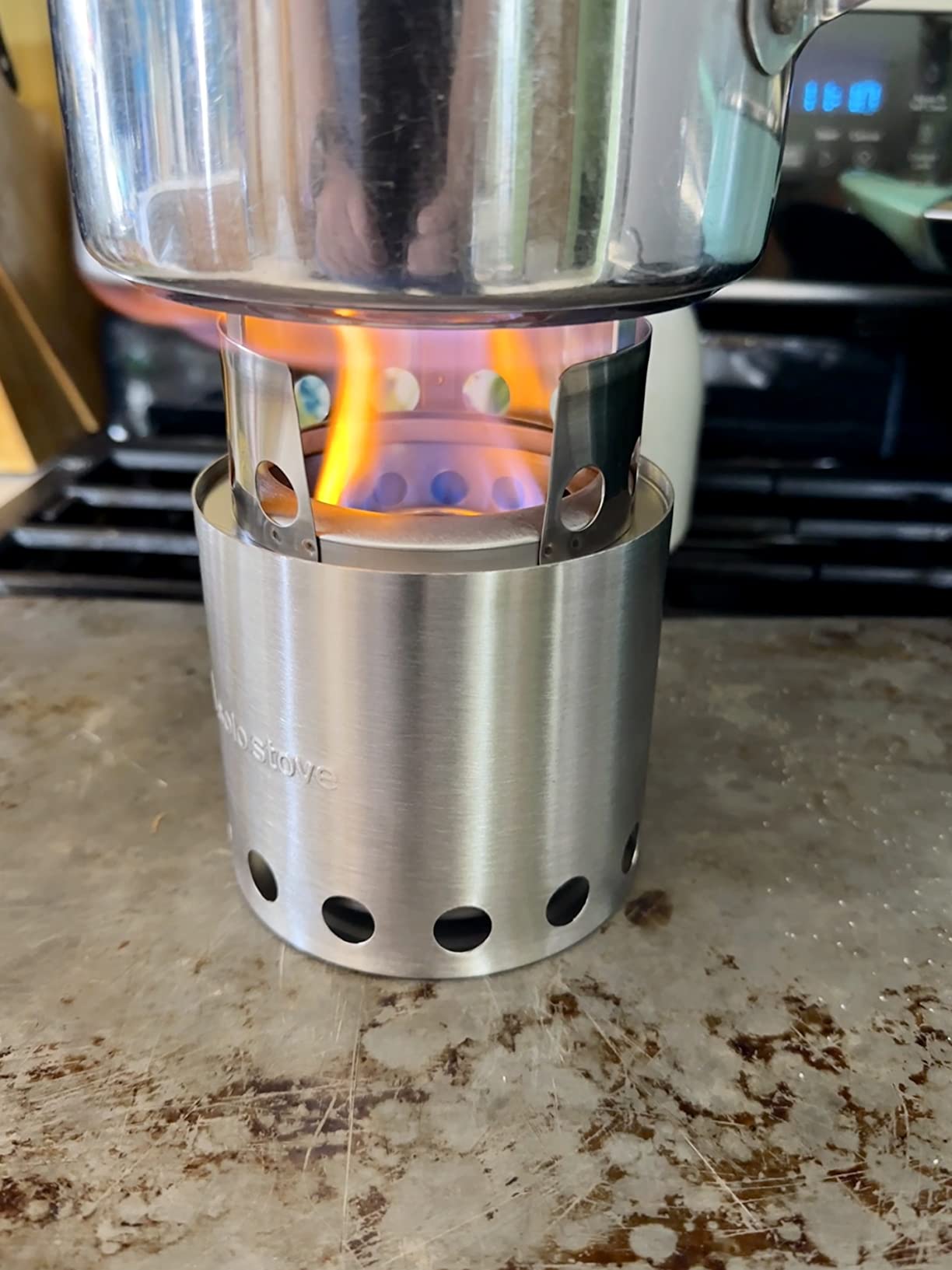 Solo Stove Solo Alcohol Burner - Efficient Spirit Burner Cooktop with Flame Regulator | Camp Stove with Fuel Storage Rubber Gasket customer photo 1