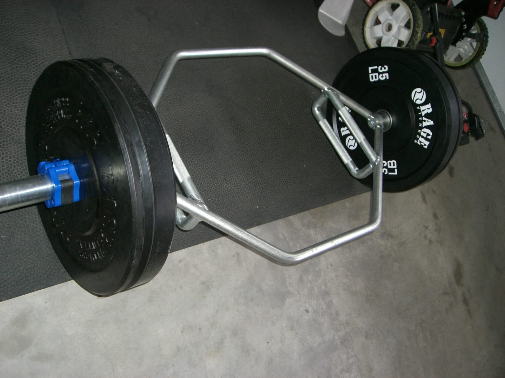 Rage Fitness Olympic Bumper Plates - Rubber-Coated Weight Plates with Steel Insert for Strength Training & Home or Commercial Gyms (10-45 lb, Sold Individually) customer photo 2