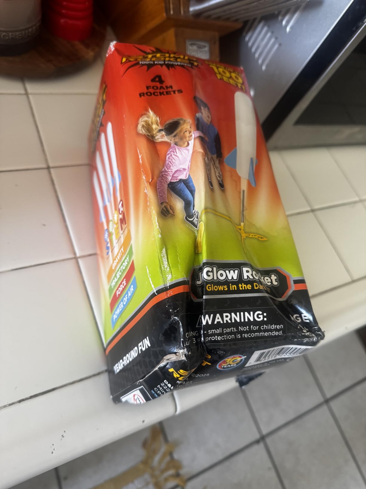 Stomp Rocket Jr Multi-Color Rocket Launcher for Kids, 8 Rockets - Fun Outdoor Kids Gifts customer photo 1