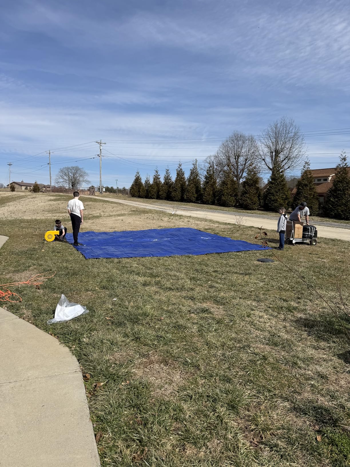 JumpOrange 15'x13' Commercial Color Crayon Inflatable Bounce House - 12ft Tall Heavy Duty 15oz PVC Bouncer with Blower & Basketball Hoop- Indoor& Outdoor Rental Grade Jump House for Kids and Adults customer photo 1