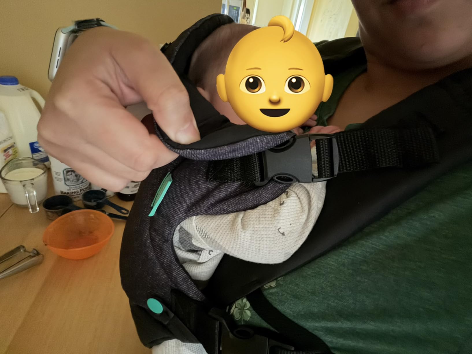 Infantino Flip 4-in-1 Convertible Baby Carrier, Adjustable, Ergonomic Babywearing, Registry Essential, Baby Carrier for Newborn to Toddler, Gray customer photo 2