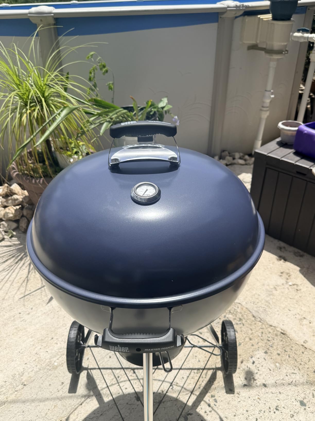Weber Master-Touch Charcoal Grill, 22-Inch, Black - Premium Outdoor BBQ Grill with Tuck-Away Lid Holder & One-Touch Cleaning System customer photo 1