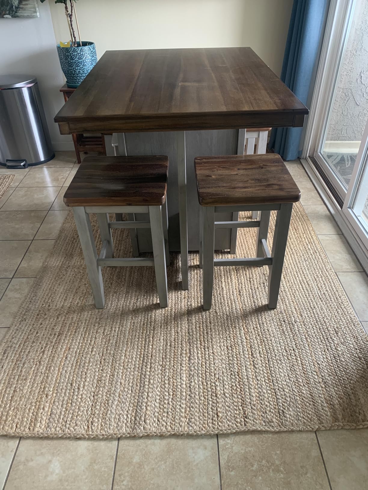 nuLOOM Rigo Jute Hand Woven Area Rug, 6x9, Natural, Solid Farmhouse Design, Natural Fiber customer photo 1