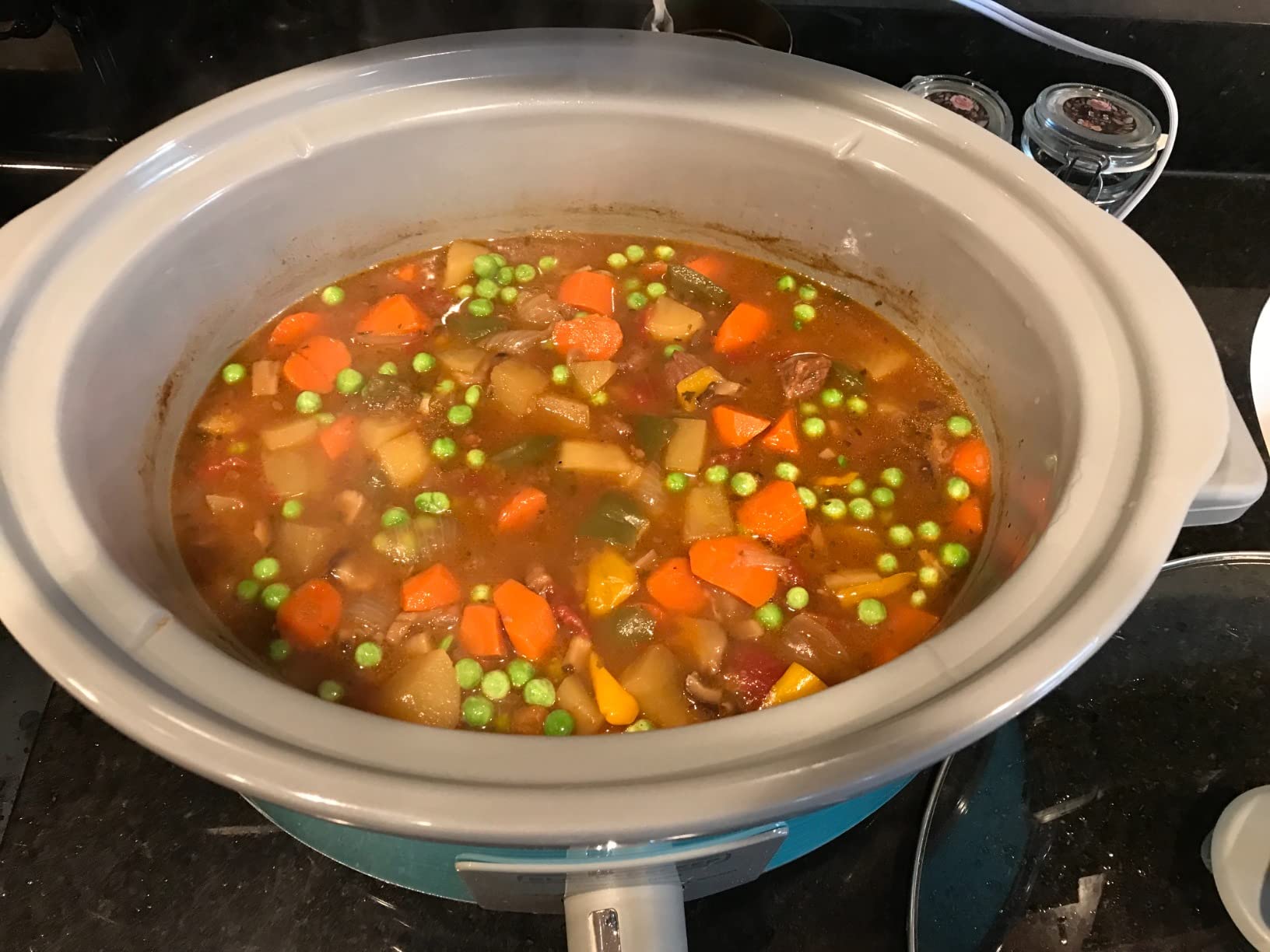 7-Quart Slow Cooker, SC2007D, Lid Holder, 3 Heat Settings, Extra Large Handles, Dishwasher Safe, Teal customer photo 1