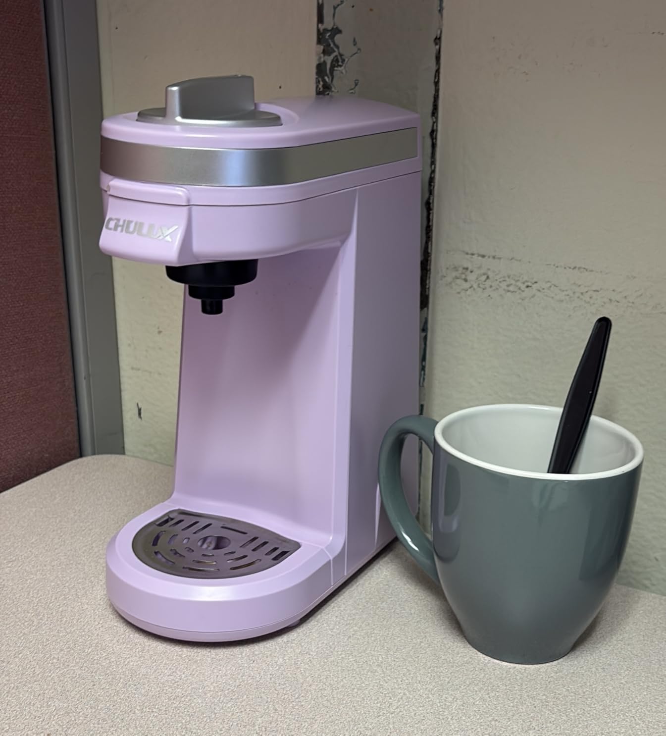 CHULUX Single Serve Coffee Maker for K Capsule, Mini Single One Cup Coffee Machine, Perfect for Small Space, Black customer photo 2