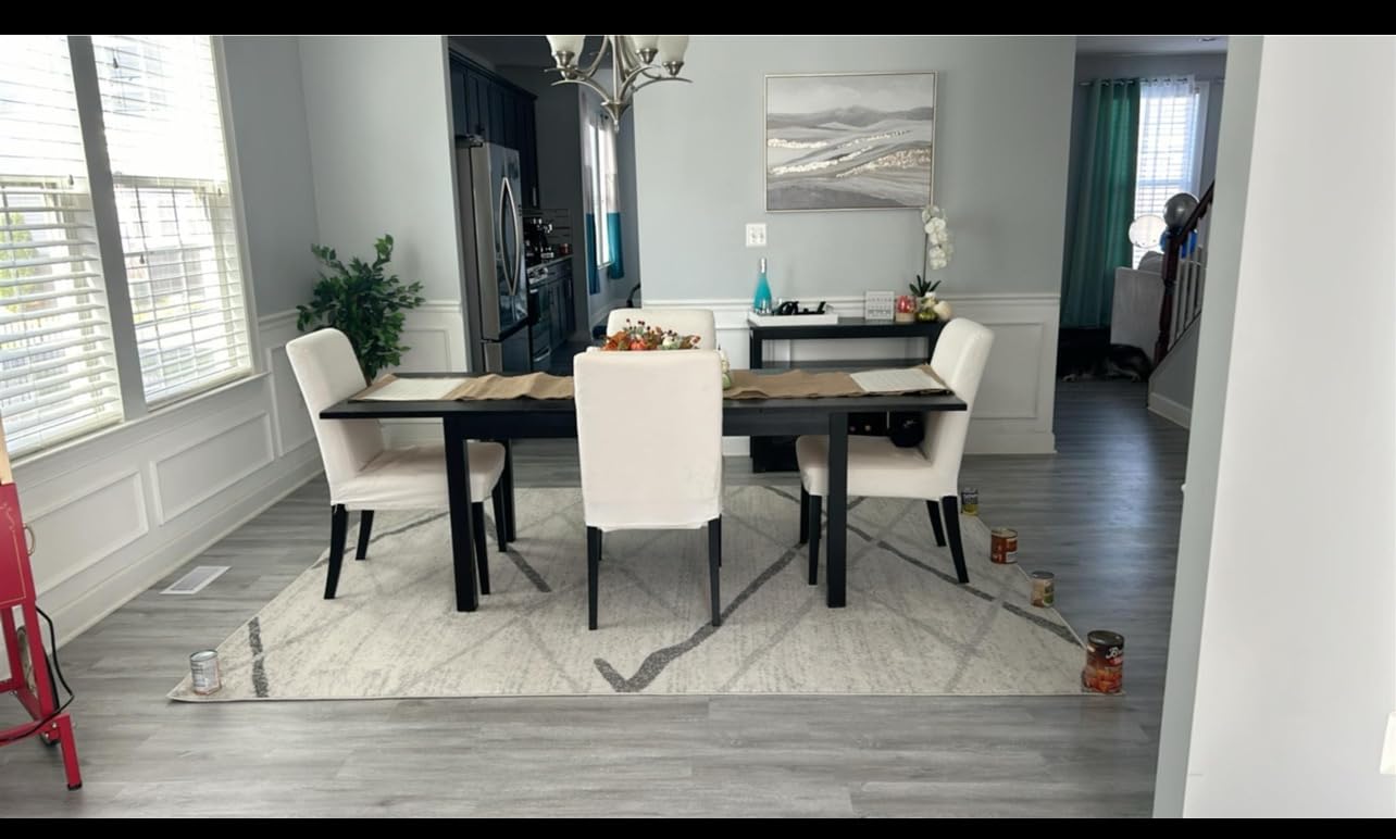 nuLOOM Moroccan Blythe Area Rug, 8x10, Grey, Faded Bohemian Design, Stain Resistant customer photo 2