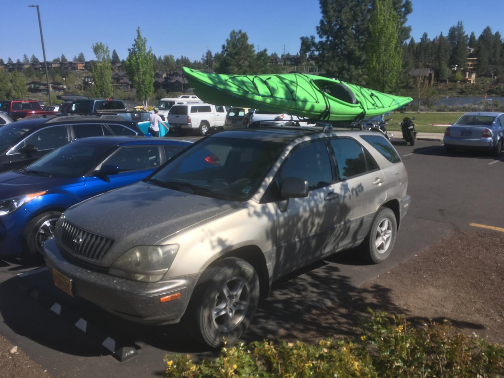 ECOTRIC Universal Kayak Roof Rack J-Bar Rack HD Kayak Carrier Holder Canoe Boat Surf Ski Board Roof Top Mounted on Crossbar for Car SUV Truck - Set of 2 customer photo 1