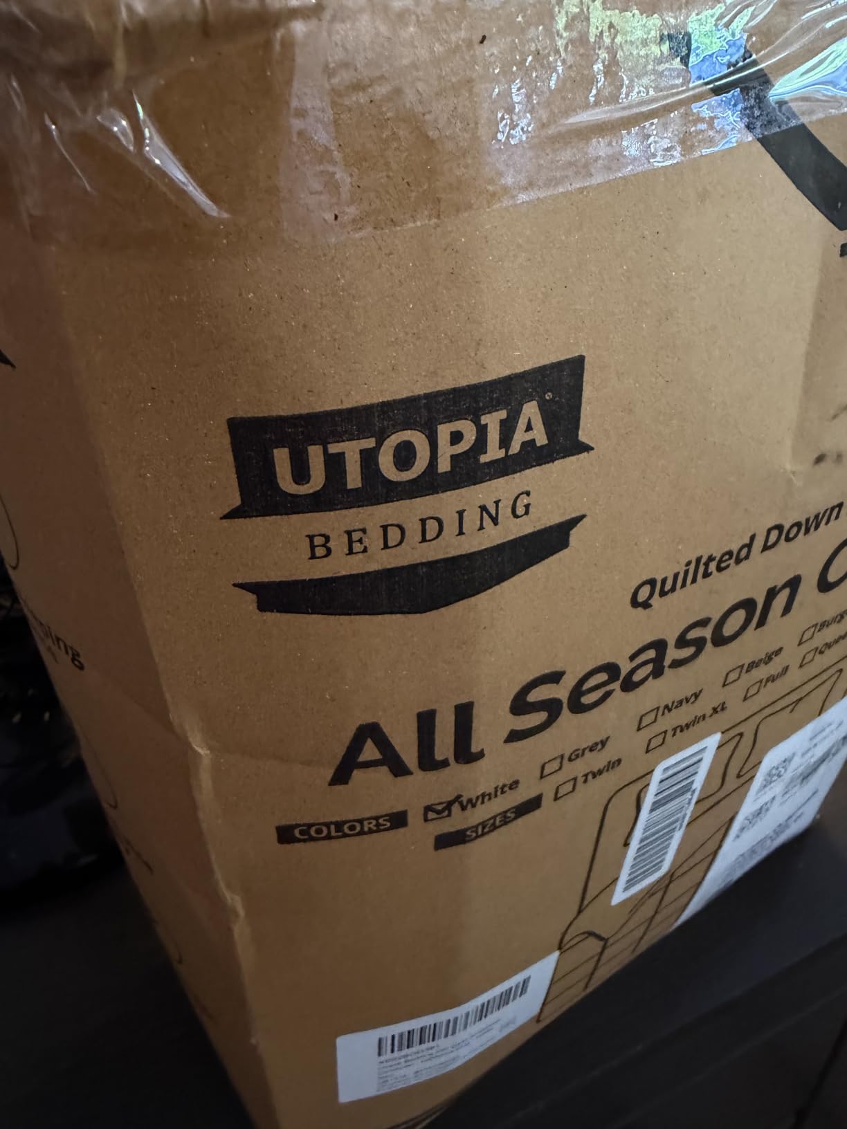 Utopia Bedding Duvet Insert, Comforters Queen Size 88 x 88 Inches, White customer photo 1