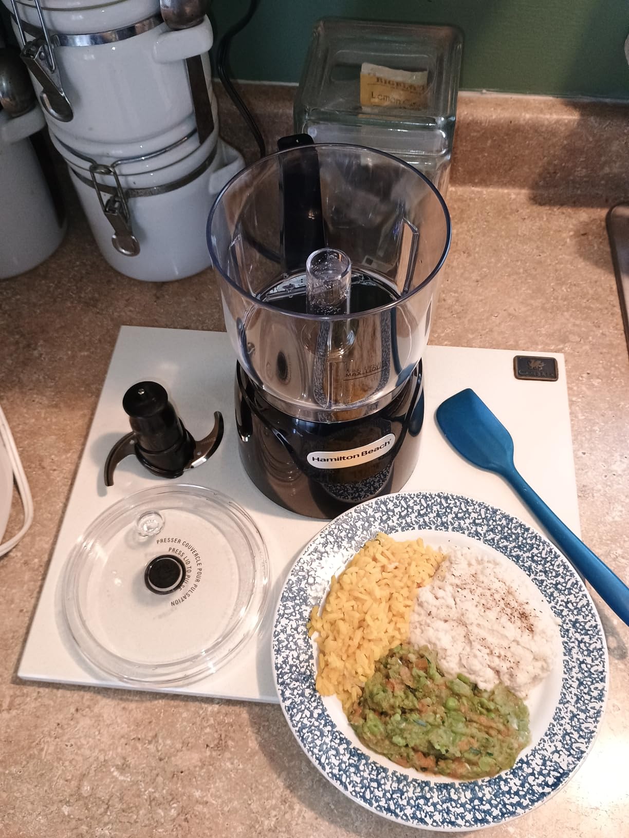 Hamilton Beach Electric Vegetable Chopper & Mini Food Processor, 3-Cup, 350 Watts, for Dicing, Mincing, and Puree, Black (72850) customer photo 2