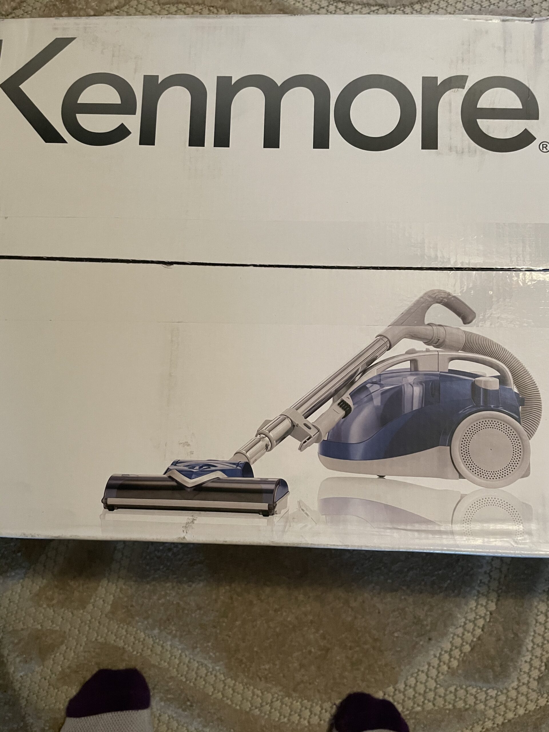 Kenmore Pet-Friendly Lightweight HEPA Canister Vacuum with Variable Modes, Retractable Cord, and Pet Brush - Blue customer photo 2