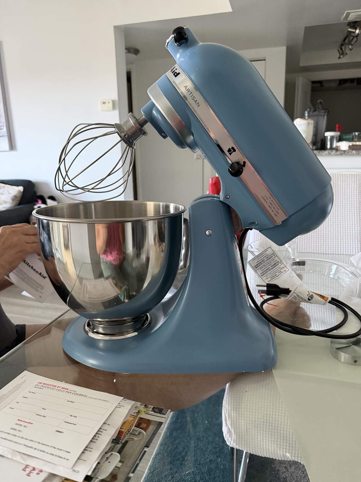 Artisan 5 Quart Tilt-Head Stand Mixer - KSM150PS, Ink Blue customer photo 2