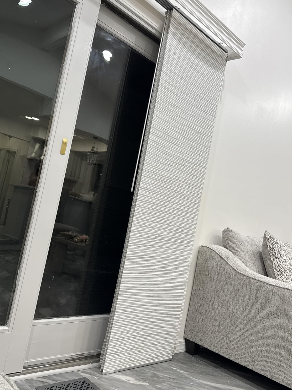 GoDear Design Panel Track Blinds for Windows and Room Dividers, Adjustable Vertical Blinds for Patio Doors, Extendable Track from 45.8