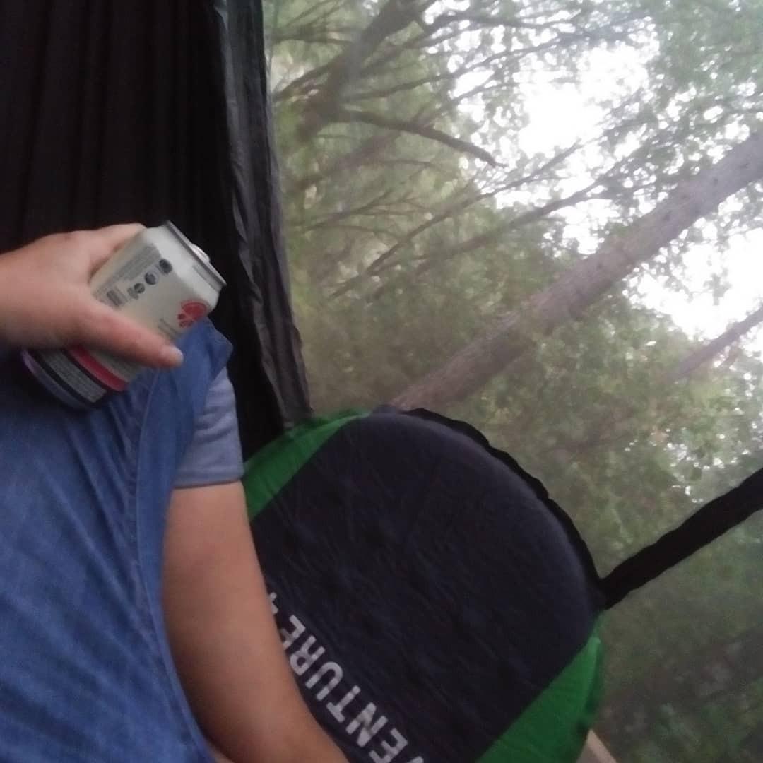Gold Armour Camping Hammock - XL Double Hammock Portable Hammock Camping Accessories Gear for Outdoor Indoor with Tree Straps, USA Based Brand (Red and Black) customer photo 2