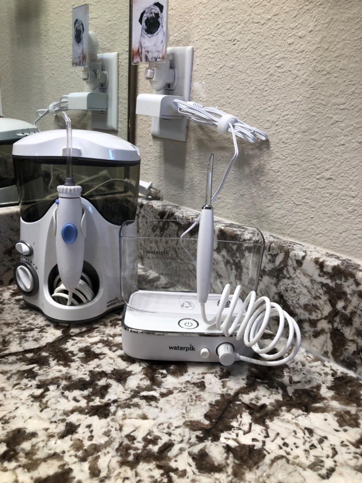 Waterpik Sidekick Portable Water Flosser, Perfect for Travel & Home, ADA Accepted, White/Chrome WF-04 customer photo 1