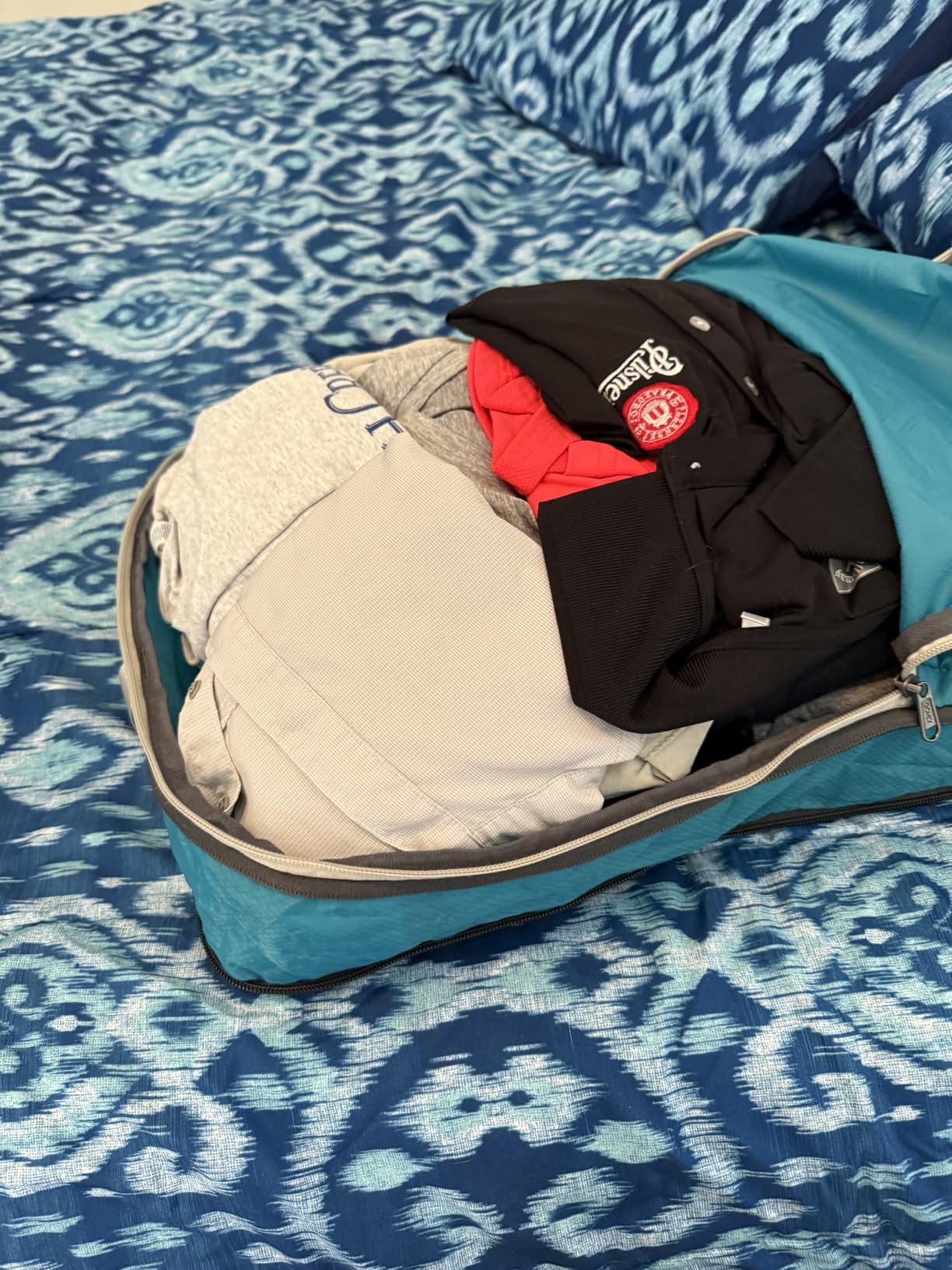 Gonex Compression Packing Cubes, 4pcs Expandable Storage Travel Luggage Bags Organizers (Apricot) customer photo 2