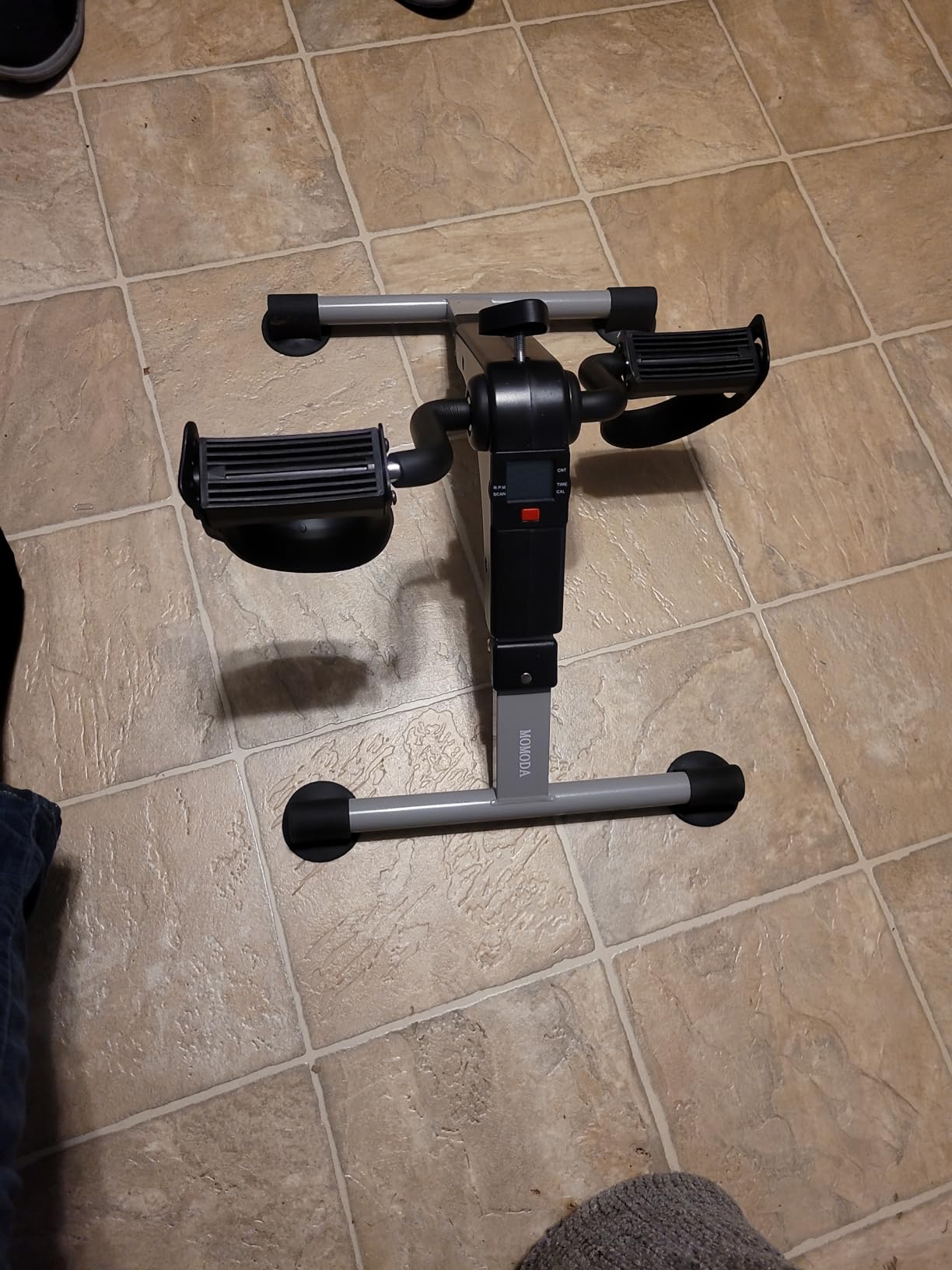 Pedal Exerciser Desk Exercise Bike Leg and Arm Exercise Bike with LCD Monitor Foldable and Portable customer photo 2