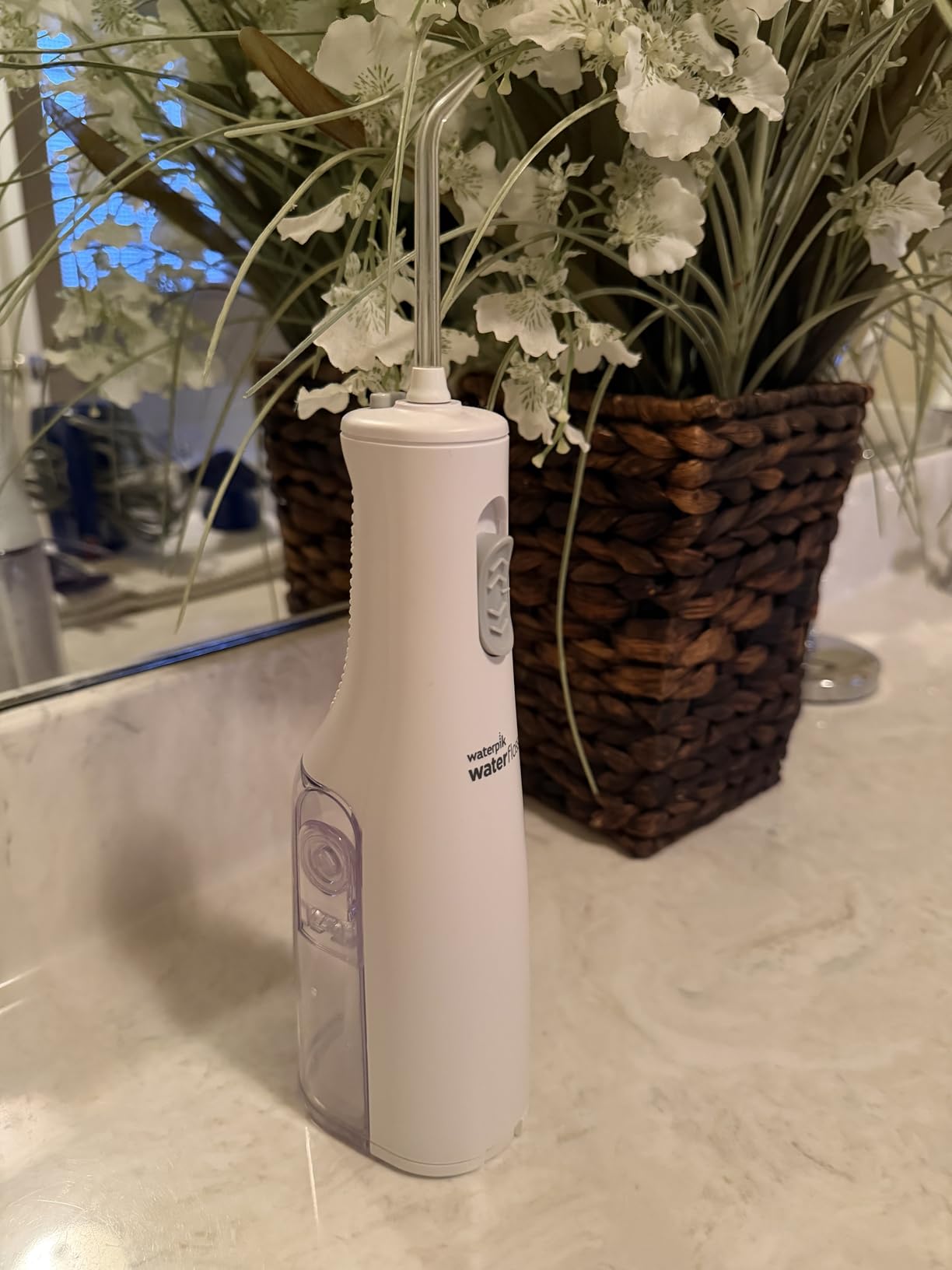 Waterpik Cordless Express Water Flosser, Battery Operated & Portable for Travel & Home, ADA Accepted, Waterproof for Shower Use, White WF-02, Packaging May Vary customer photo 1
