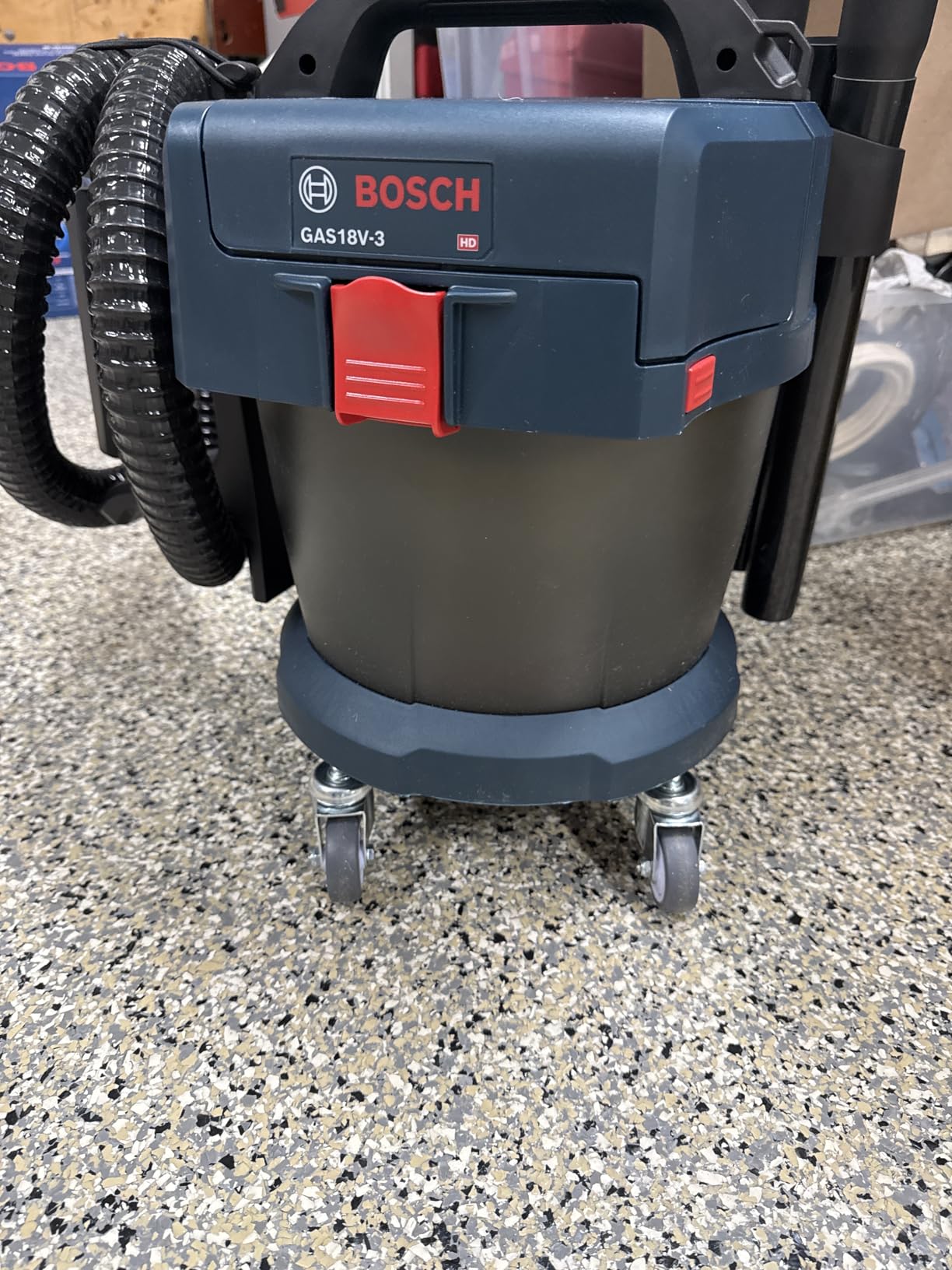 BOSCH GAS18V-3N 18V Cordless Wet Dry Vacuum, 2.6 Gallon Portable Shop Vac & Dust Extractor with HEPA Filter (Bare Tool) customer photo 4