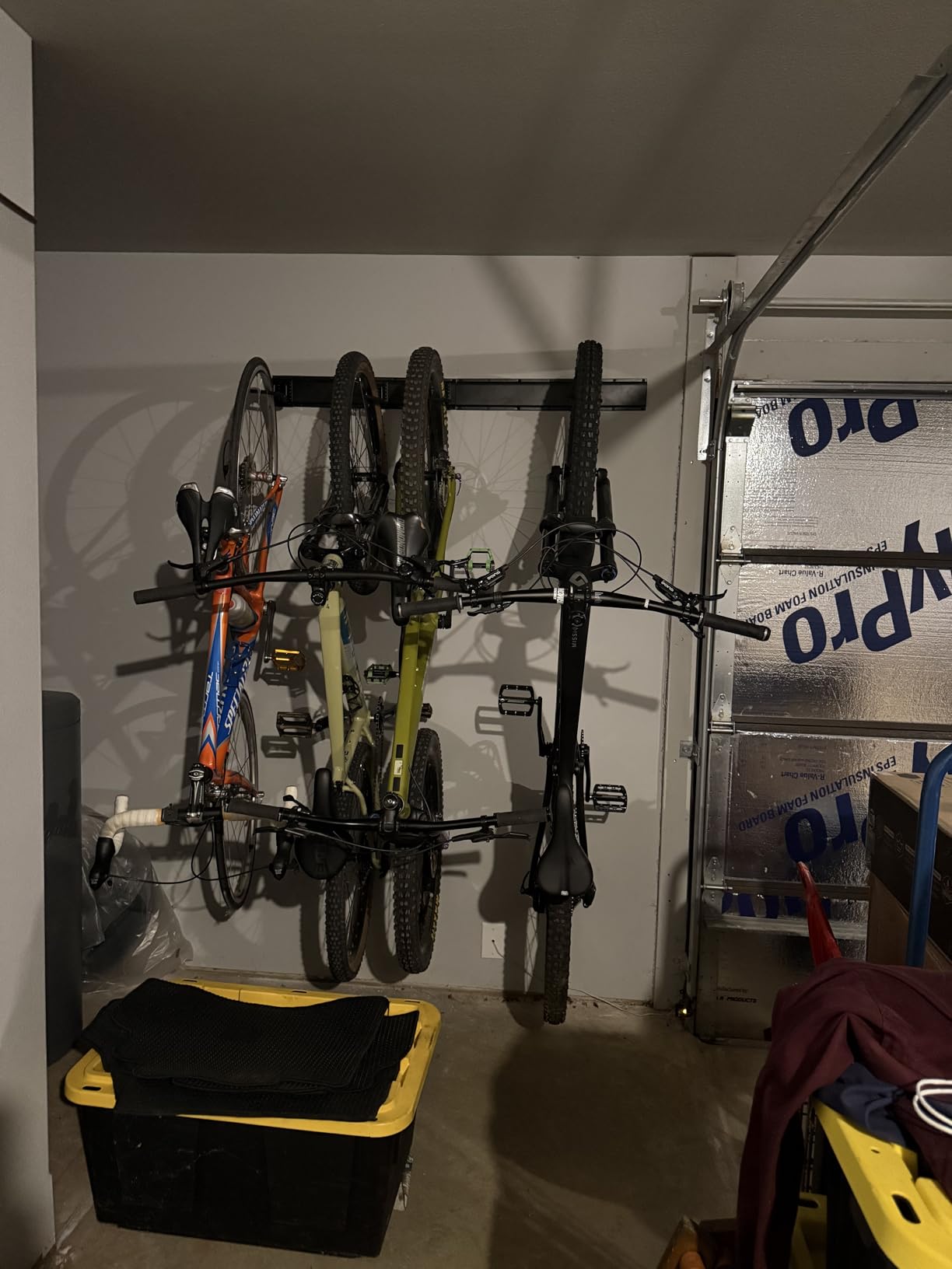 Ultrawall Stainless Steel Bike Storage Rack, 6 Bike Storage Hanger Wall Mount for Home & Garage Holds Up to 300lbs, Black customer photo 2