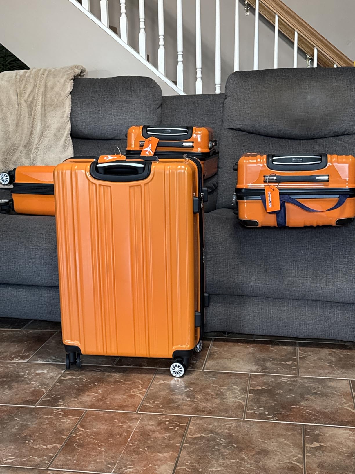Coolife Carry On Luggage, Suitcase with Durable and Lightweight, carry on suitcase with PC+ABS Hardshell, Dual Spinner Wheels, TSA Lock, and YKK Zipper (green new, S(20in)_carry on) customer photo 1