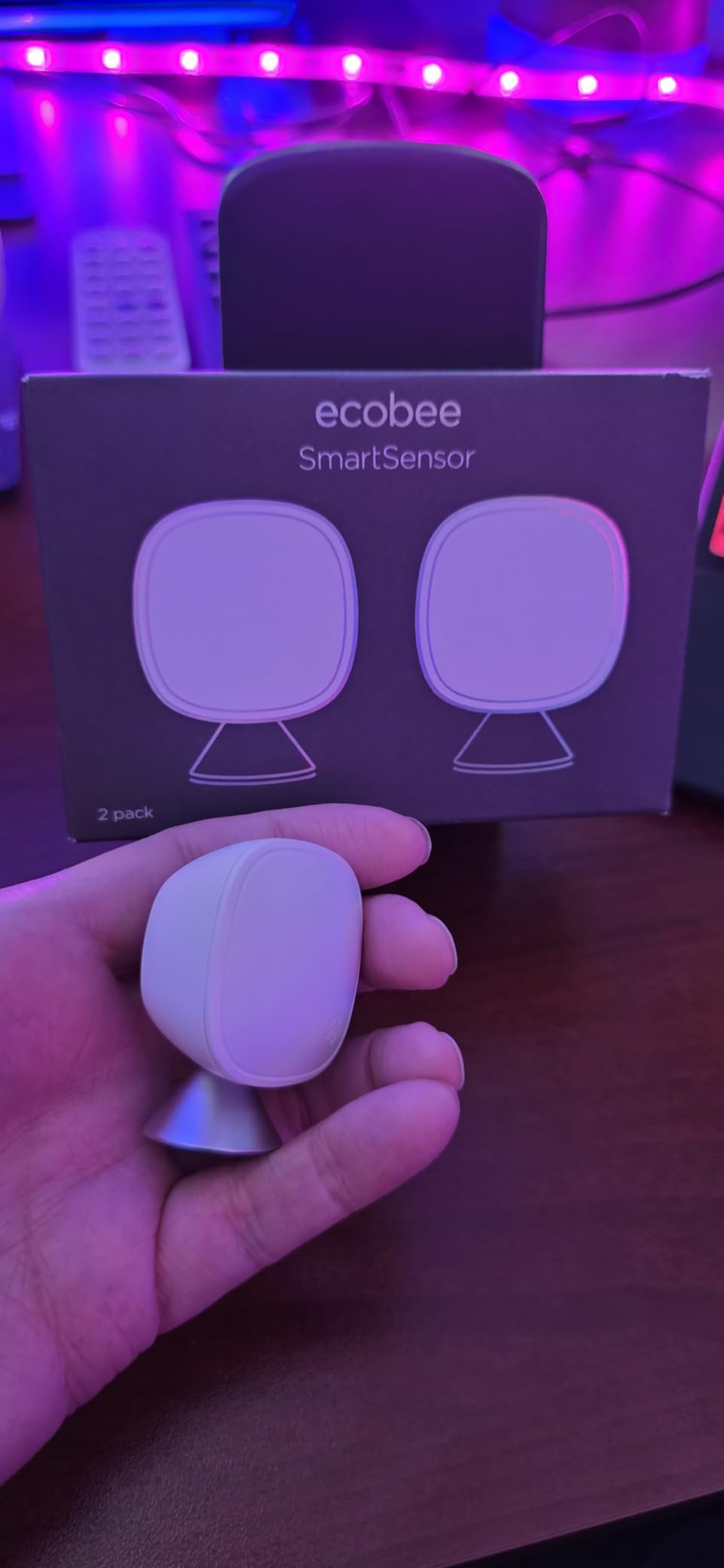 ecobee Smart Sensor 2 Pack - Comfort, Security, Energy Savings, Temperature and Occupancy Detection - Compatible with ecobee Thermostats for Home customer photo 2
