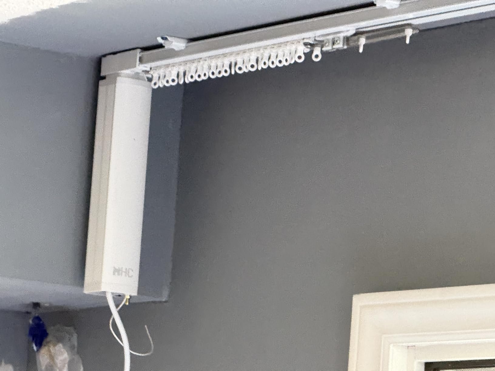Homesupplier Smart Curtains, Remote Control Curtain Rod, WiFi Control, Compatible with Alexa, Google Home, Varied Length (13 ft Rod) customer photo 1