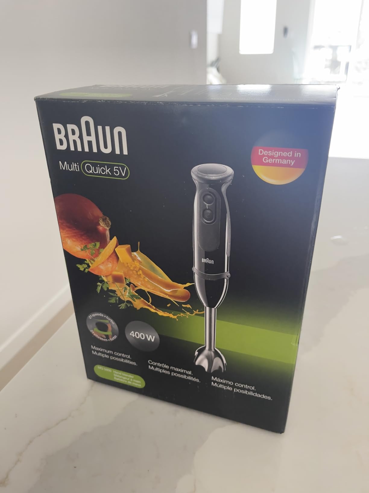 Braun MQ5000 Vario Hand Blender Stick - 21-Speed Handheld Immersion Blender with Turbo Boost, SplashControl, 400W customer photo 1