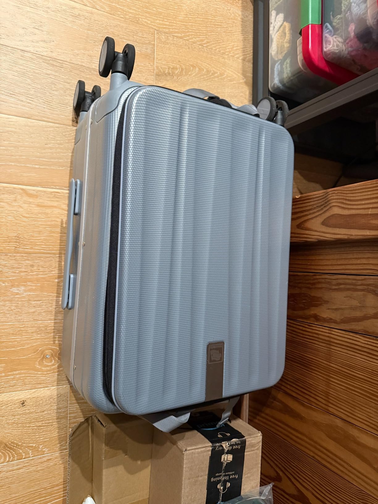 Samsonite Winfield 3 DLX Hardside Expandable Luggage with Spinners, Checked-Large 28-Inch, Emerald customer photo 2